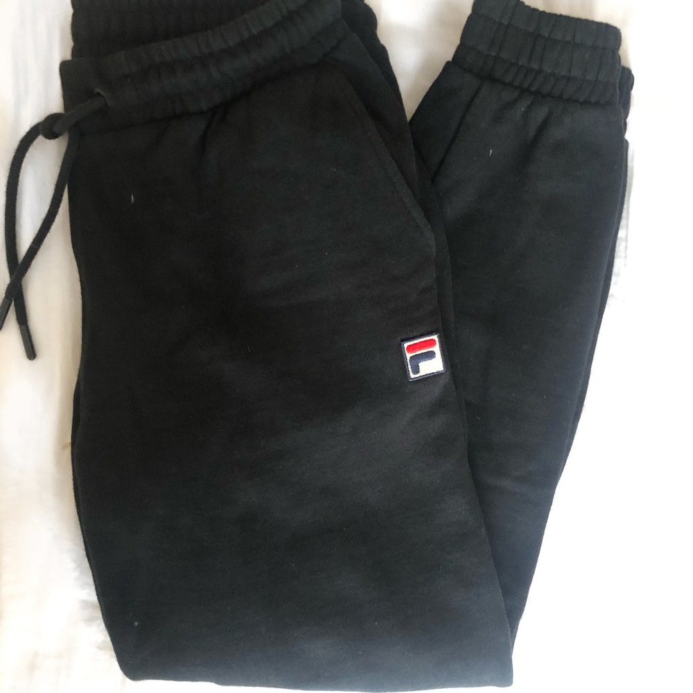 Black Fila Joggers